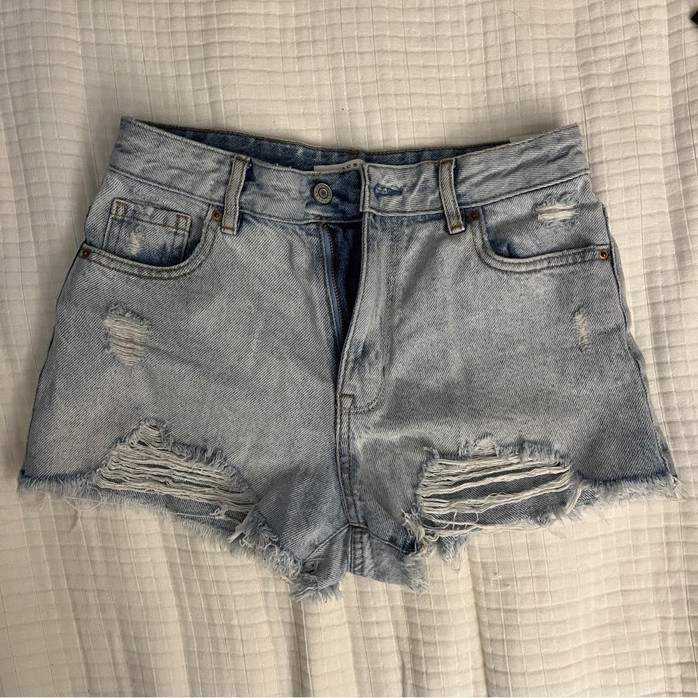 Distressed Denim Women Shorts